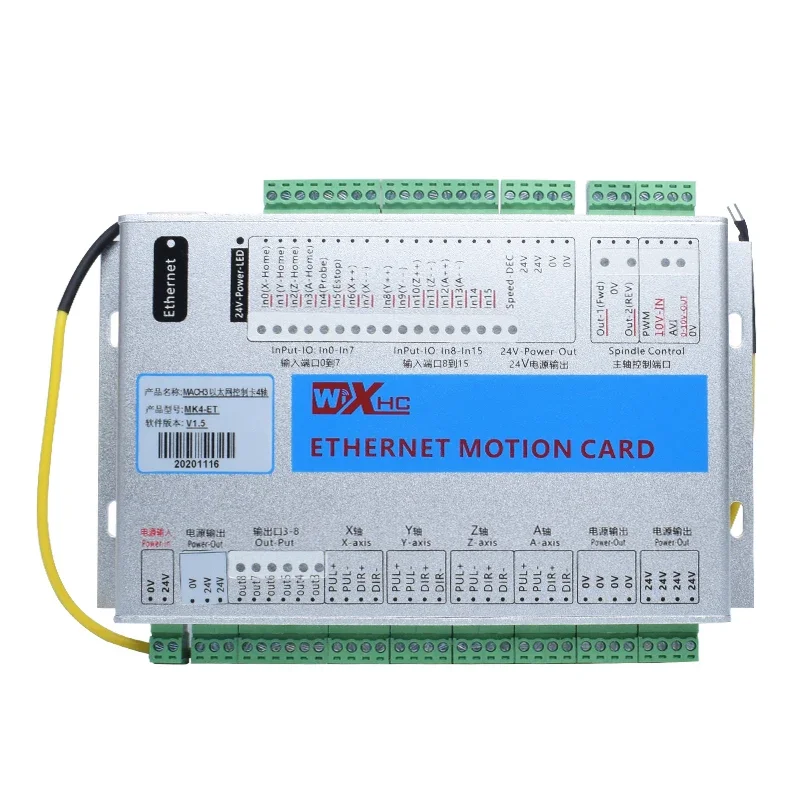 2026 g Xhc Mach3 Ethernet Breakout Board 3 4 6-Axis CNC Motion Control Card Controller for Stepper Motor/Servo Motor Lathe Engra