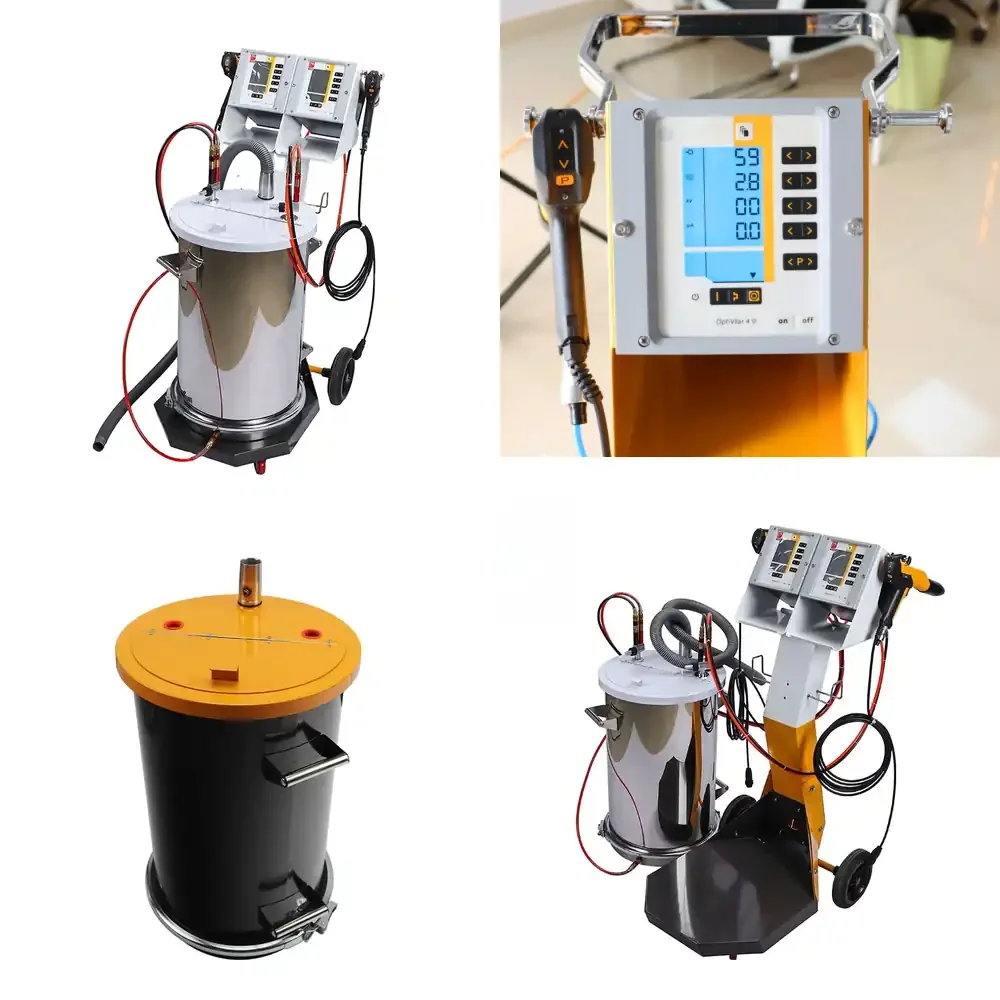 

Electrostatic Spray Powder Coating Machine 45L Steel Hopper High Productivity Pump-Driven Painting Equipment