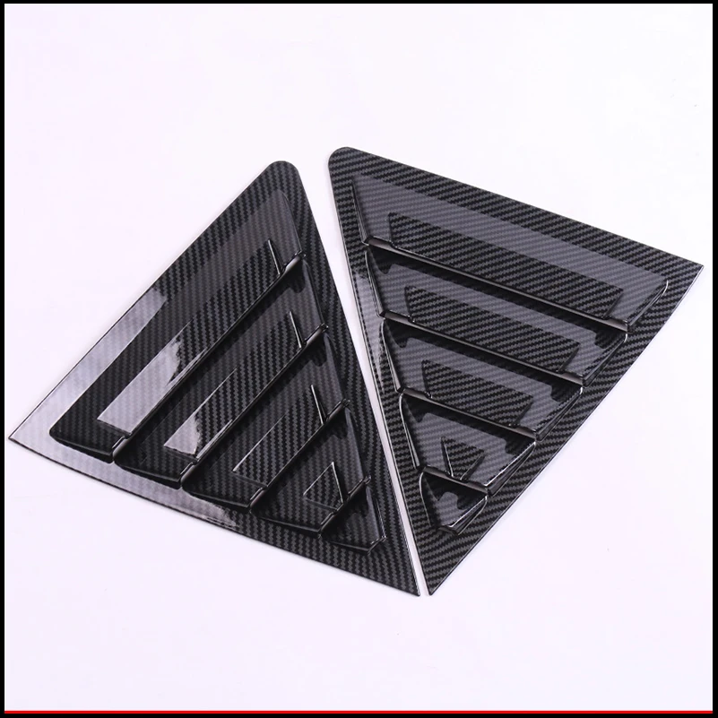 

For Toyota Corolla Sedan 2014~2017 Rear Window Blind Shades Louver Glass Sill Molding Cover Sticker Trim Parts Car Accessories