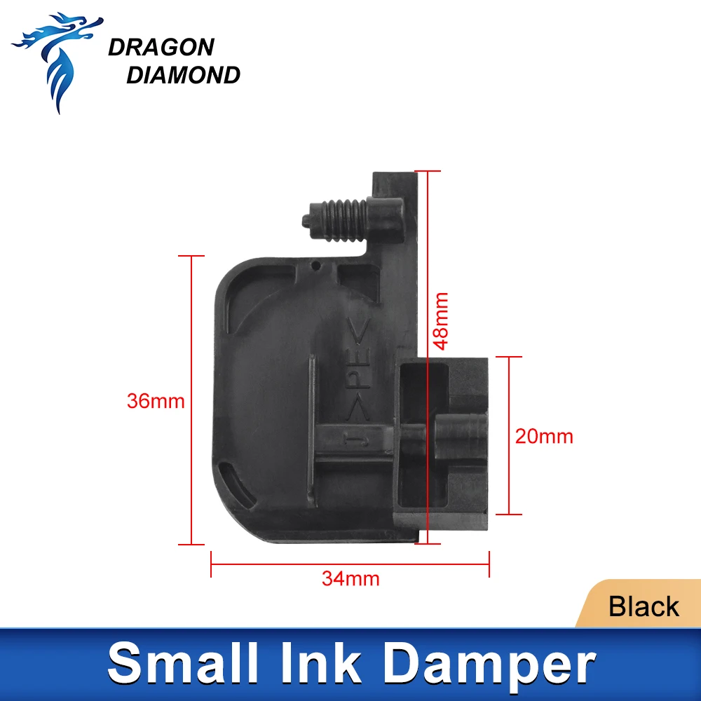 2 buah DX4 DX5 UV peredam tinta kecil tipe persegi untuk Roland SP540 Mutoh RJ900 printer nonair xp600/dx5 hitam dumper