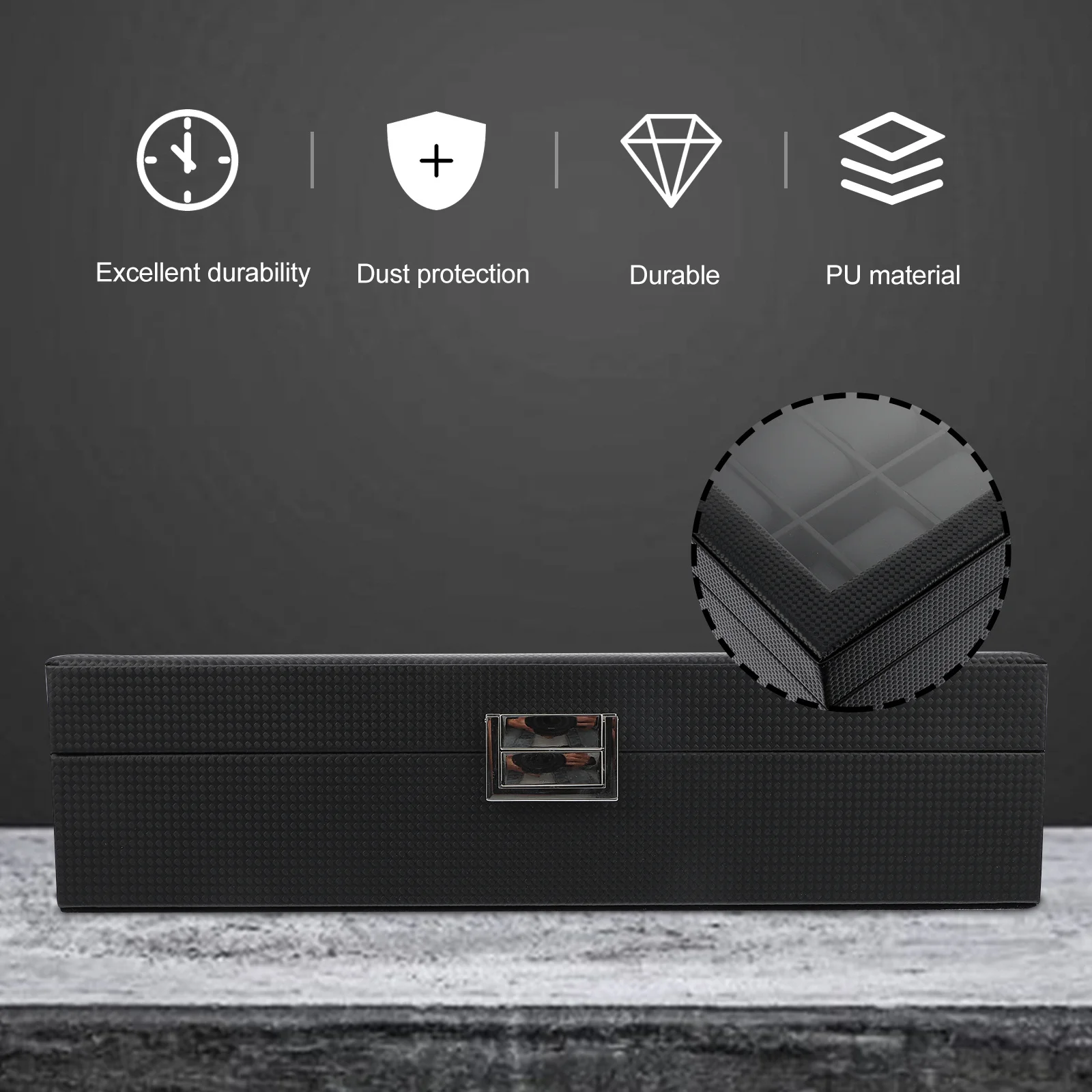 Wooden Watch and Eyewear Storage Box Display Case Organizer for Men Women Multi-Slot Portable Travel Case Wood Watch Box