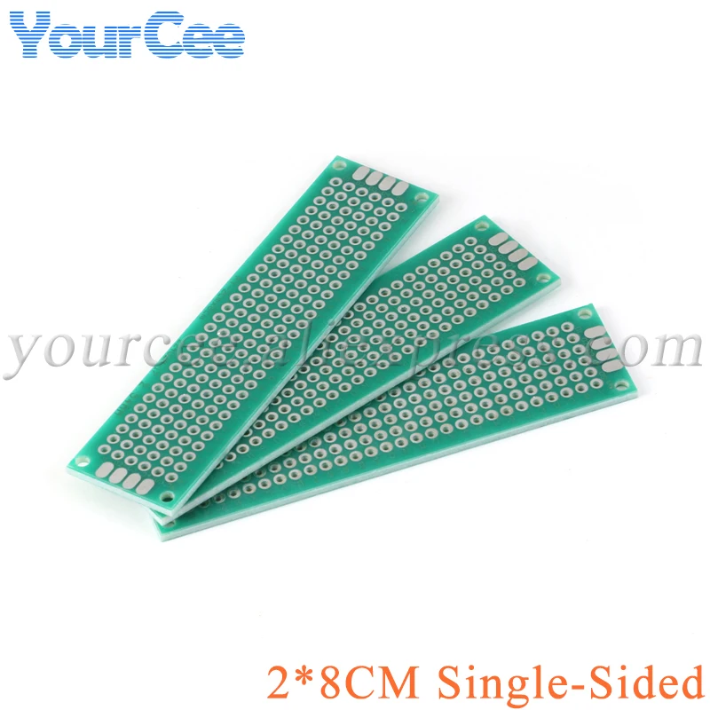 5PCS/Lot 2*8CM Single Sided Copper Prototype PCB DIY Universal Printed Circuit Board 2x8cm Breadboard Plate 20*80mm