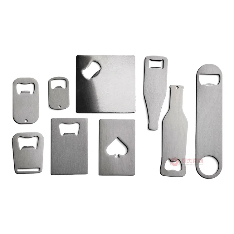 20pcs/lot sublimation blank Silver color bottle opener stainless steel coated bottle opener  for Heat Transfer DIY Craft