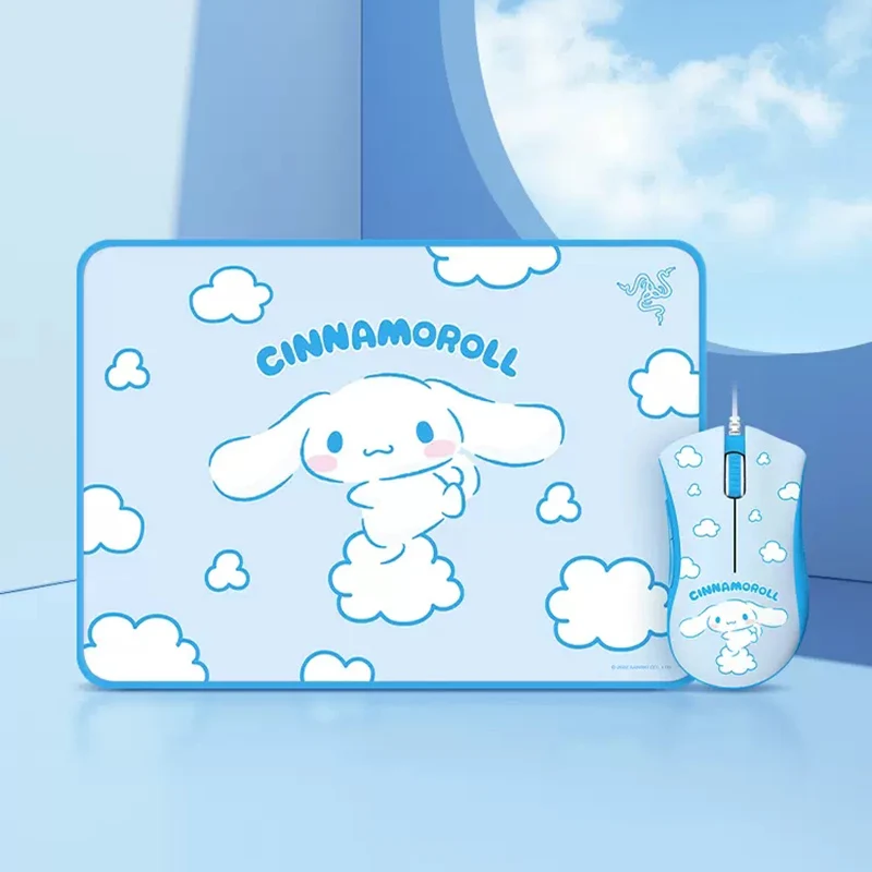 Razer Sanrio Cinnamoroll Limited Edition DeathAdder Essential Wired Gaming Mouse Soft Mat Set