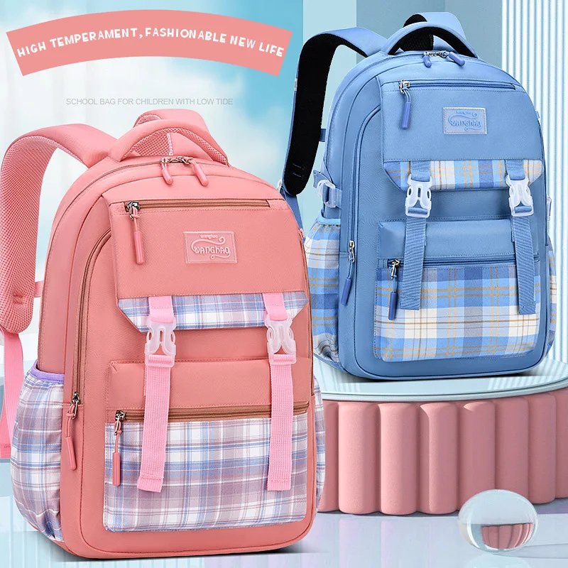 Elementary School Bag Girls Children Protection Spine Breathable Large-capacity Backpack Back To School  Backpacks