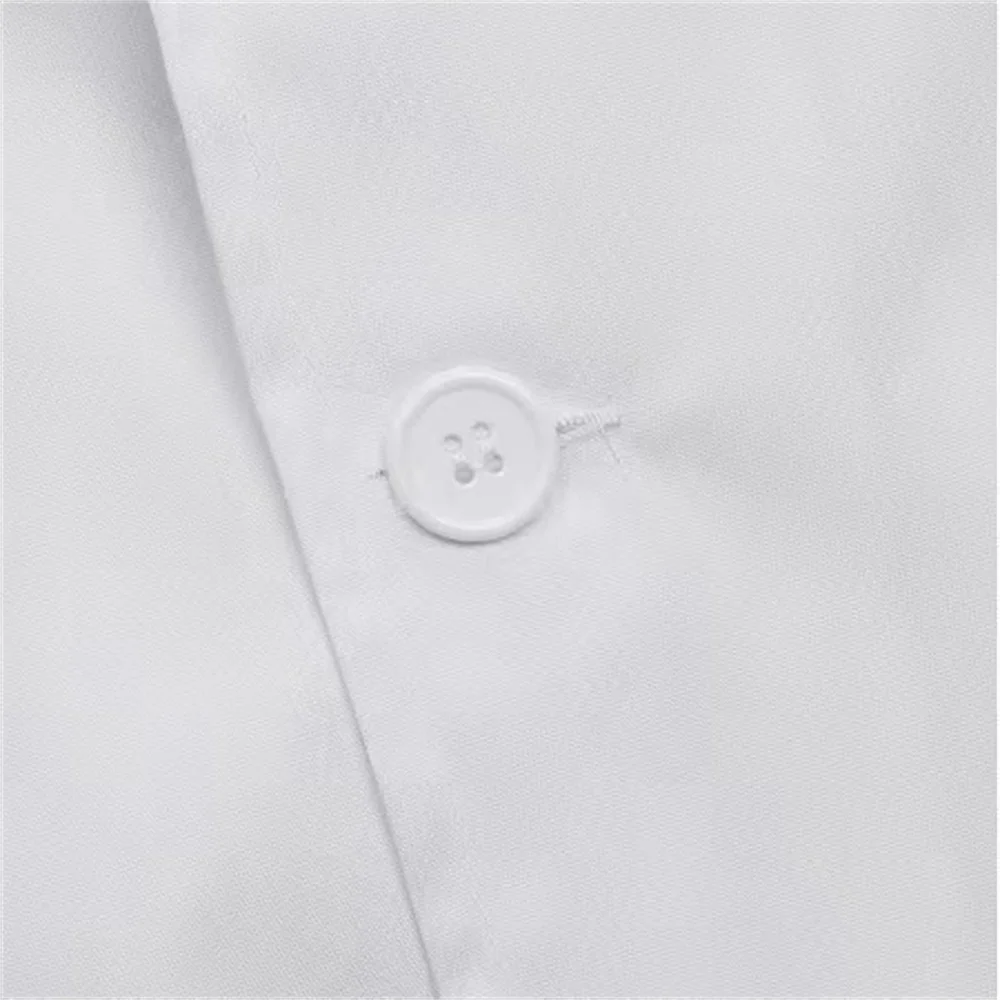 여성 유니섹스 긴 소매 스크럽 실험실 남성 간호사 의사 흰색 코트 유니폼