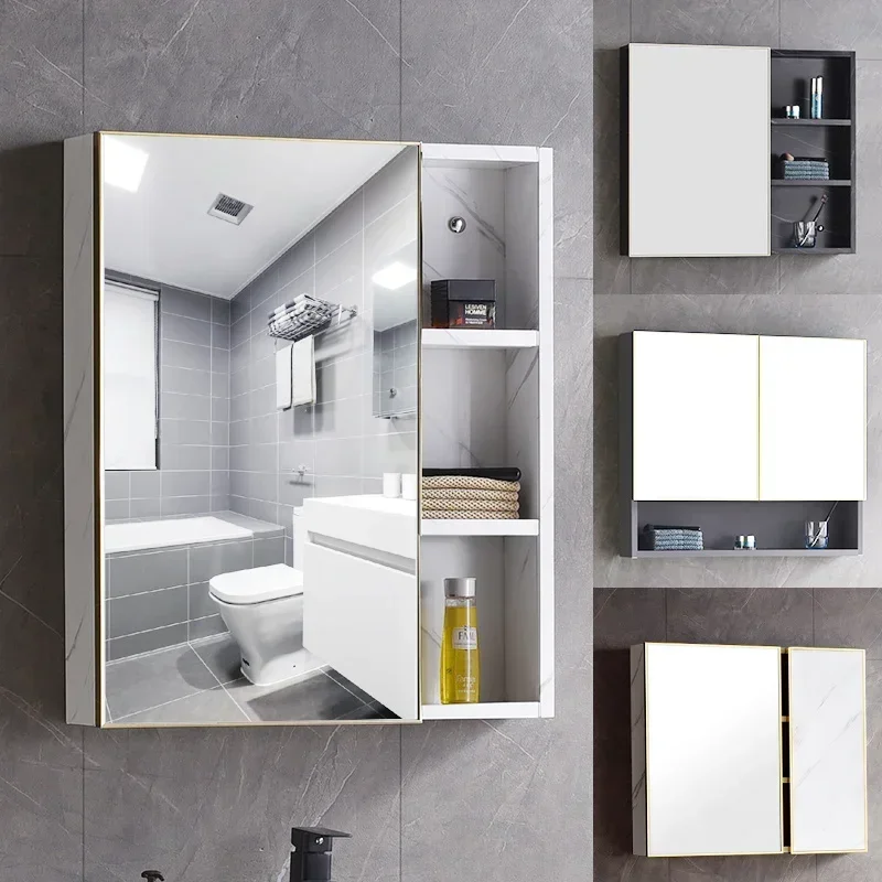 c13-Nordic Style Smart Mirror Cabinets Storage Rust Prevention Bathroom Cabinets Exquisite Craft Home Furniture Mueble BañoC