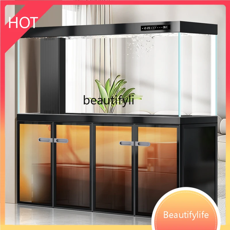 

M45 Нижний фильтр Аквариум для рыбы Гостиная Дом Умный нижний фильтр Экологические большие подзарядные экраны Настенный пол Постоянная температура