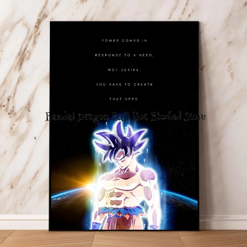 High Quality Canvas Painting Hot-blooded Anime Dragon Ball Super Saiyan Goku Vegeta Art HD Poster Picture Decorative Painting