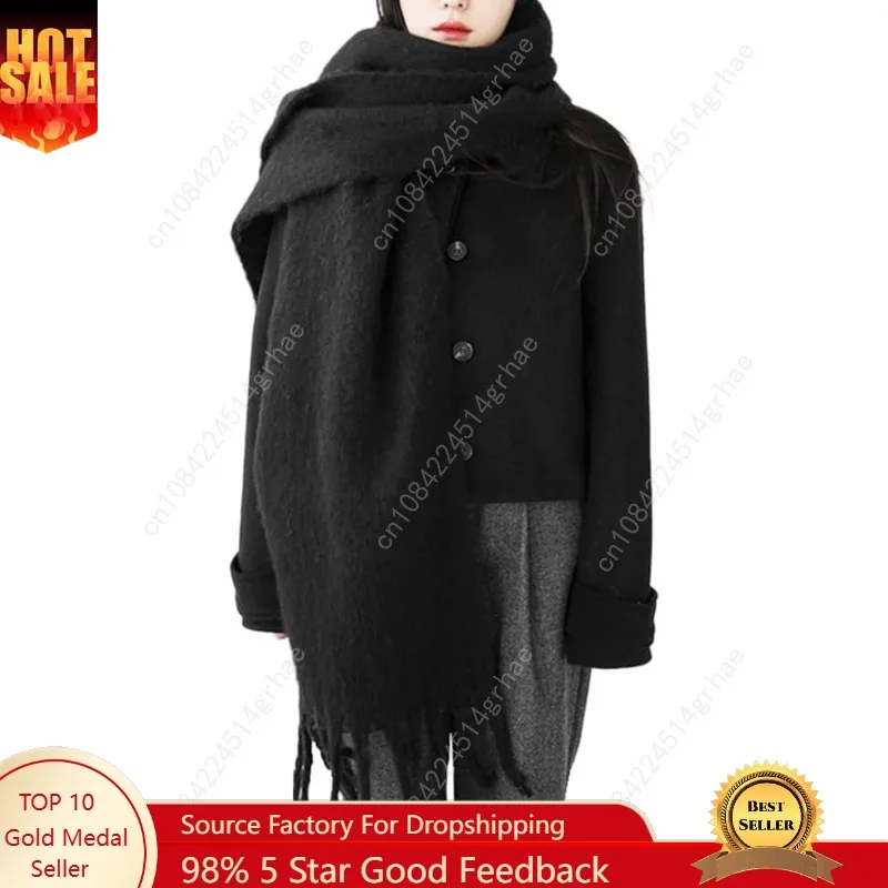 

Women Cashmere Feel Scarf, Soft Warm Winter Scarf for Cold Weather, Christmas Blanket Scarves Pashmina Shawl Wrap