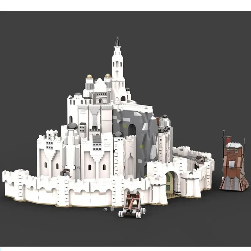 MOC-104144 Classic Movie White City Street View Building Blocks Model 4337 Parts MOC Creative Boys Kids Birthday Toy Gift