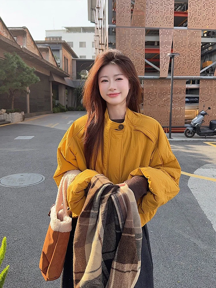 

Puffer Parkas Womens Woman Long Coat Vest Simple Mink Leopard Puff Layered Cozy Relaxed Cotton Patchwork Retro Sherpa Nylon Vibe