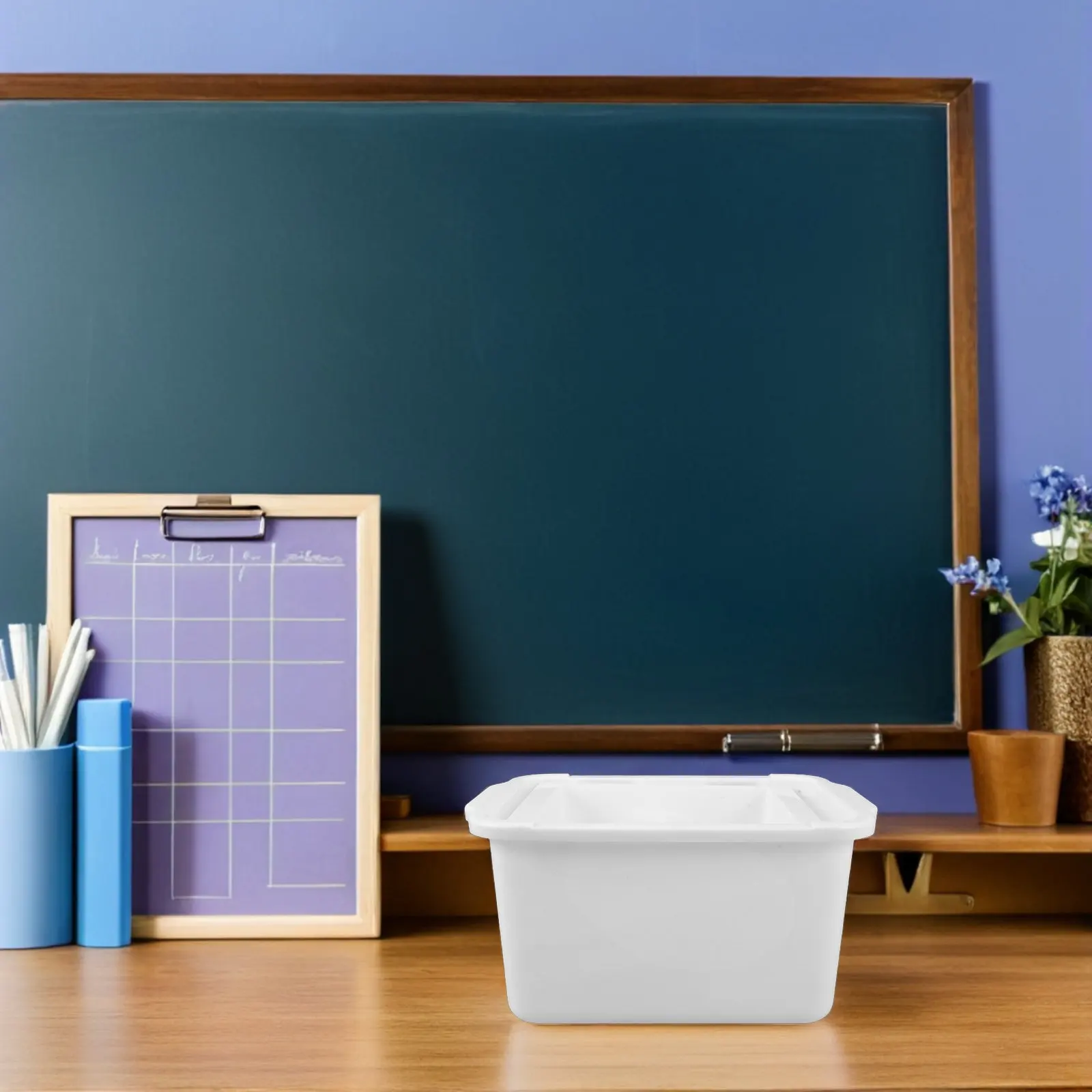 Chalkboard Eraser Cleaning Bucket Hanging Blackboard Wipe Rectangular Container Classroom Use Marker Cleaner Box
