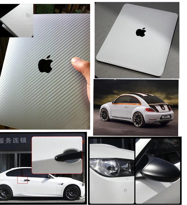 30cmx127cm 3D Carbon Fiber Vinyl Car Wrap Sheet Roll Film Sticker Decal Sale car styling accessories 14 colors options