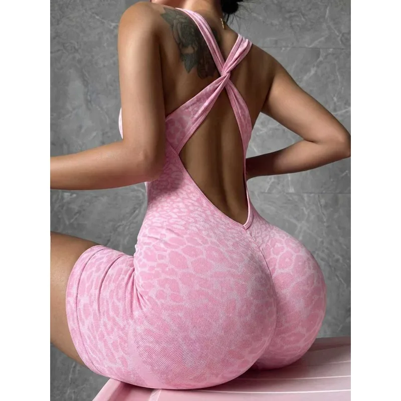 ليوبارد سلس اللياقة البدنية ارتداءها السراويل النساء عبر حزام عالية تمتد اليوغا بذلة تجريب موضة بعقب رفع ارتداءها #6