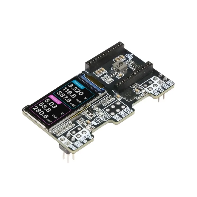 PowerBread Breadboard Power Supply Meter Color LCD Monitoring Module Compatible For XIAO Dev Board