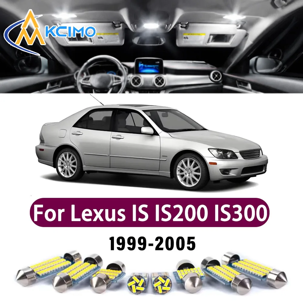 

New Canbus Number Plate Bulb For Lexus IS IS200 IS300 1999-2005 Interior Reading Mirror Premium Easy Install LED Safer Lights
