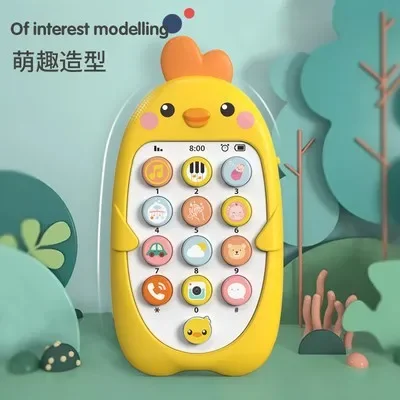 Téléphone jouet pour bébé avec son musical, jouets de sommeil pour bébé, jouets de simulation TeWindsor, cadeaux pour enfants précoces