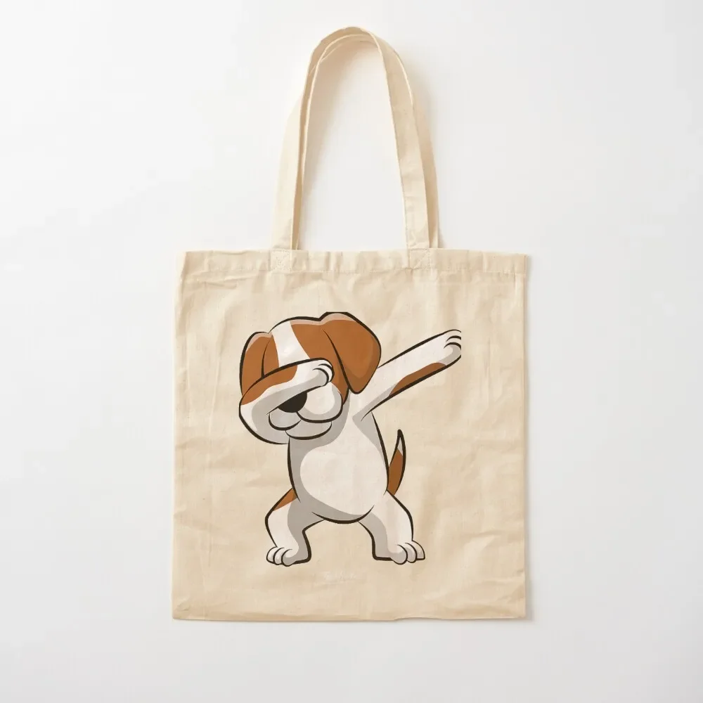 Funny Beagle Lover Gift Dabbing Beagle Tote Bag shopping bag personalized tote bag