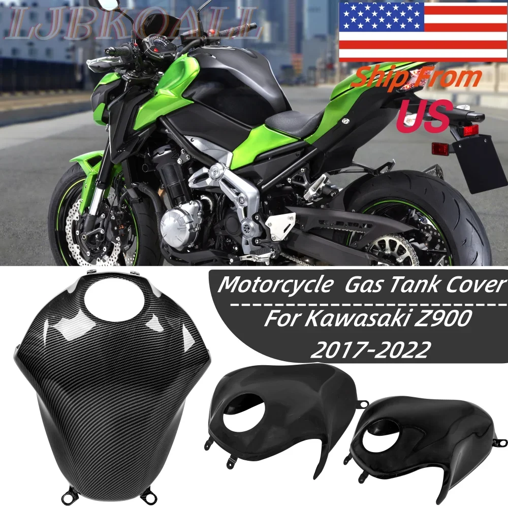 Motorcycle Accessories Gas Tank Cover Case Fuel Pad Protector Guard For Kawasaki Z900/ZR900F 2017-2024 2023 2021 Z 900 Black