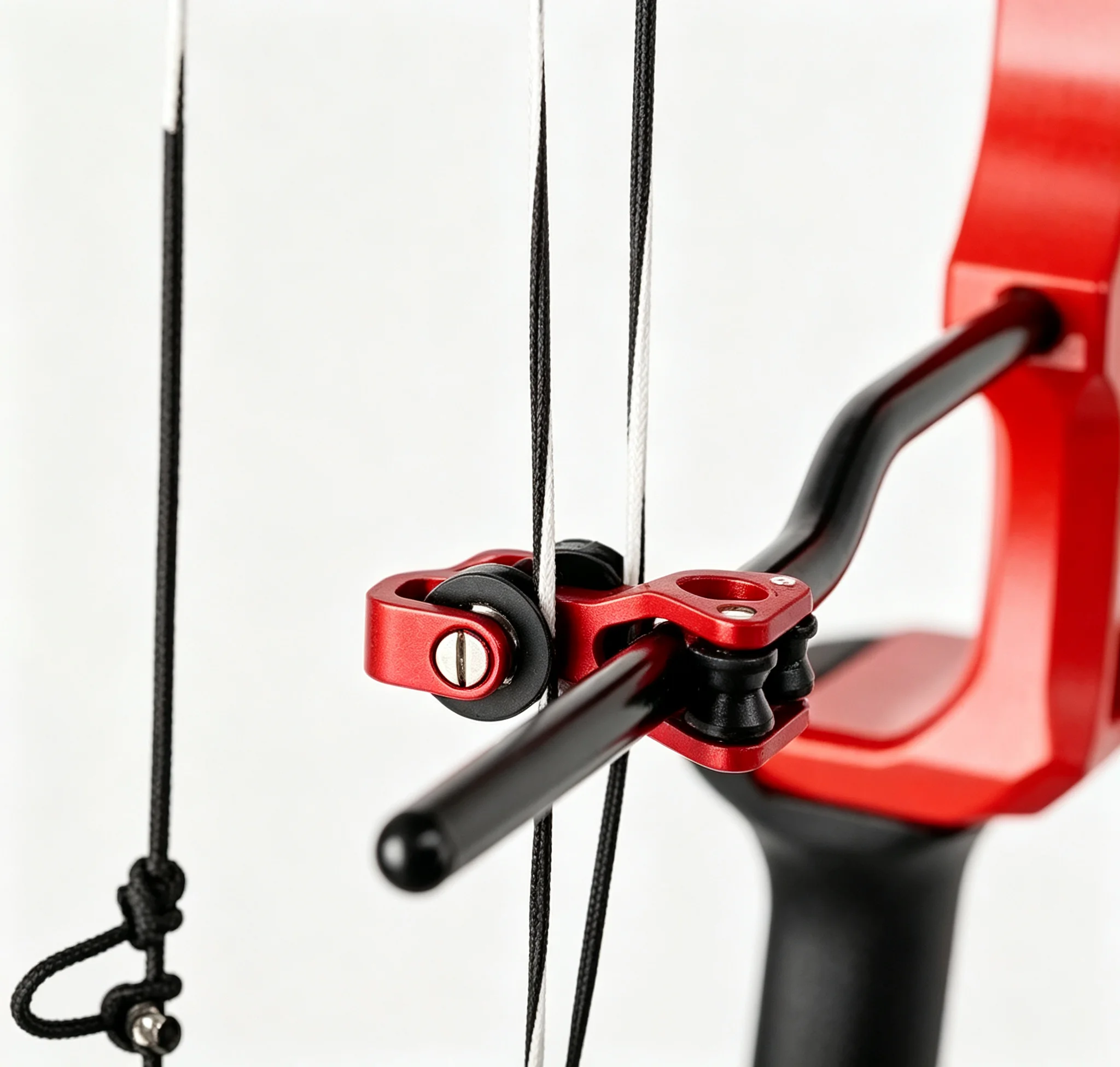 TP140 Compound Bow Cable Slide Aluminum Yoke Splitter with Roller Pulley Archery String Separator Splitter Accessories
