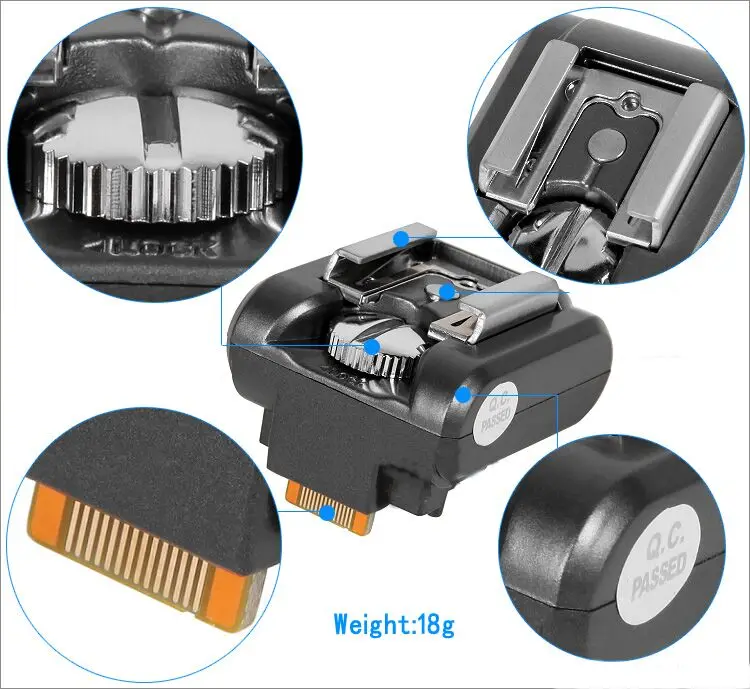 Base convertidora de zapata NEX para NEX-3/C3/F3 NEX-5/5N/5R/5C/T adaptador de zapata especial de luz de Flash