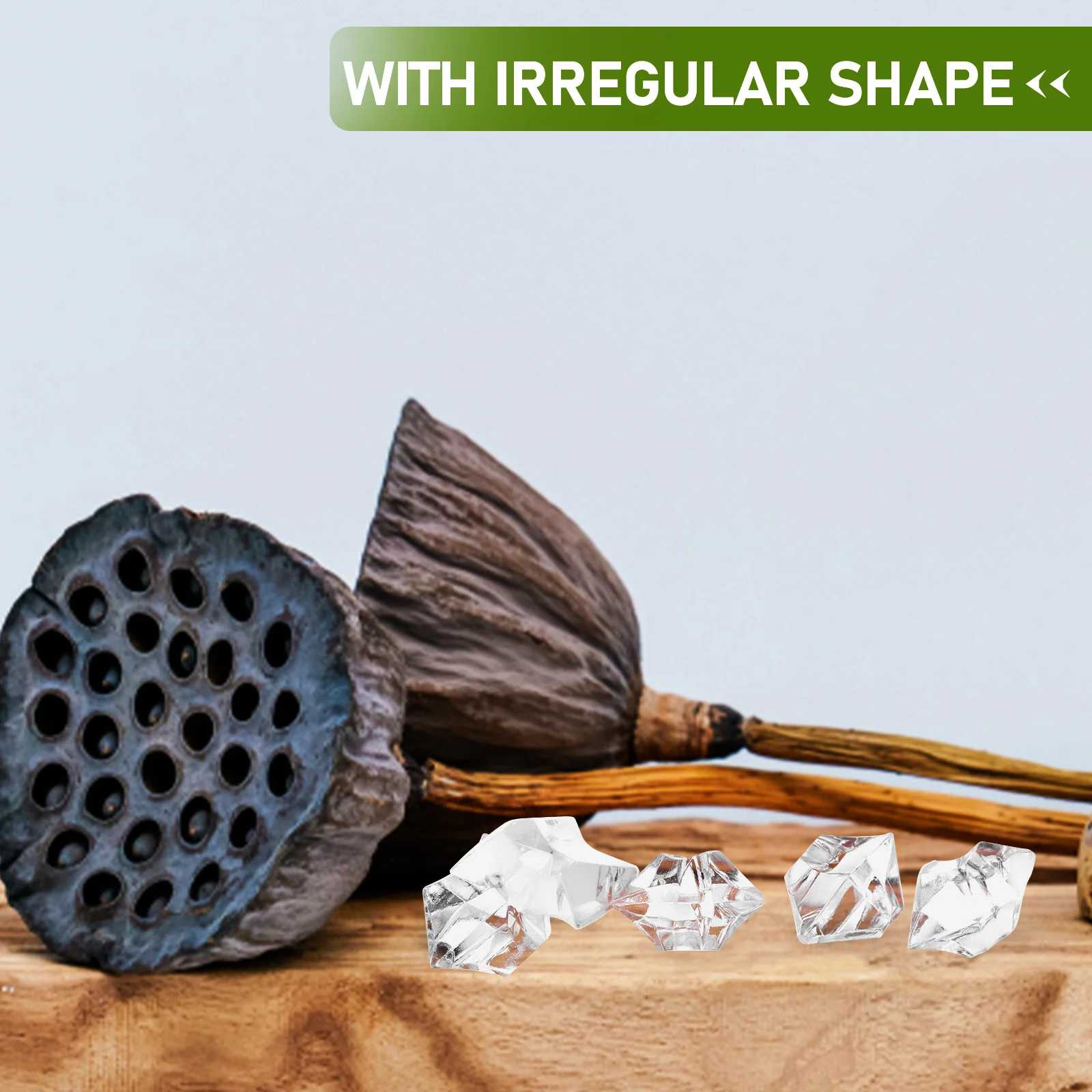 

Decoration Ice Crystal Stone Cubes Reusable Acrylic Decorative Faux Transparent Artificial For Table Crystals