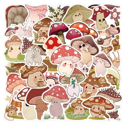 10/30/60pcs Retro Cute Mushroom Cartoon Stickers Decals Laptop Suitcase Phone Guitar Scrapbook Decoration Sticker for Kids Toys