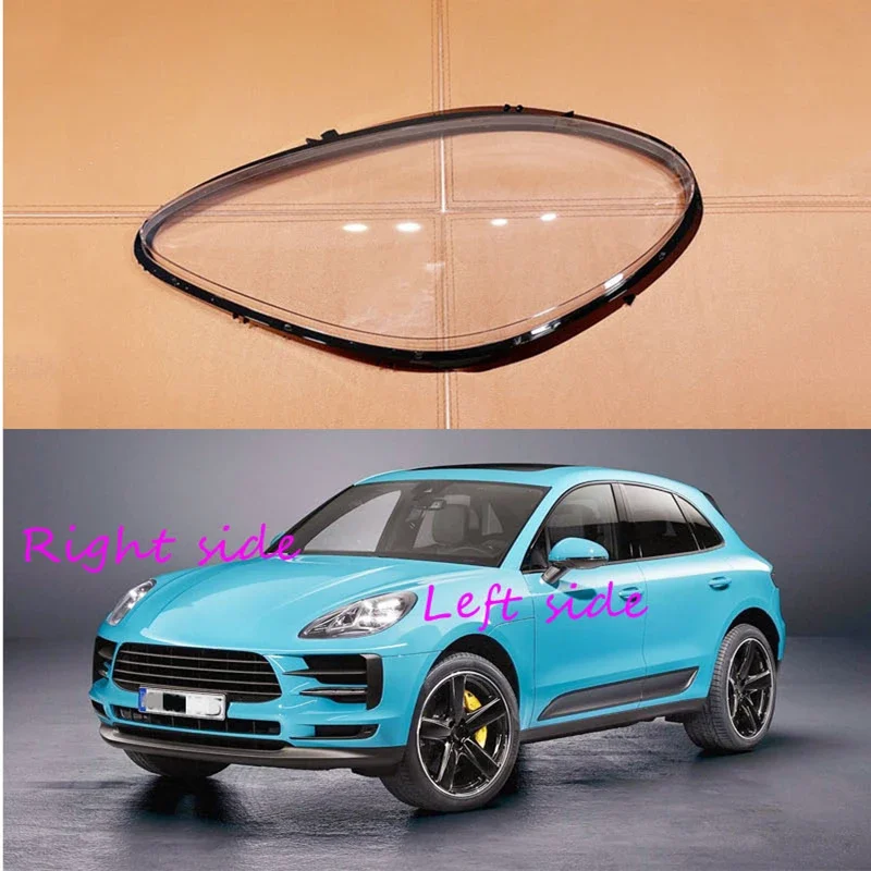 

For Porsche Macan 2019 2020 2021 headlight shell lamp shade transparent cover headlight glass headlamp cover