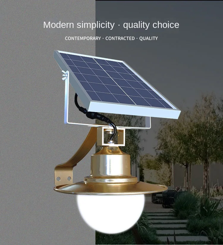 Solar Garden Light Waterproof Remote Control Simple Led Street Light Home Villa Landscape Street Lamp Outdoor Outdoor Wall Lamp