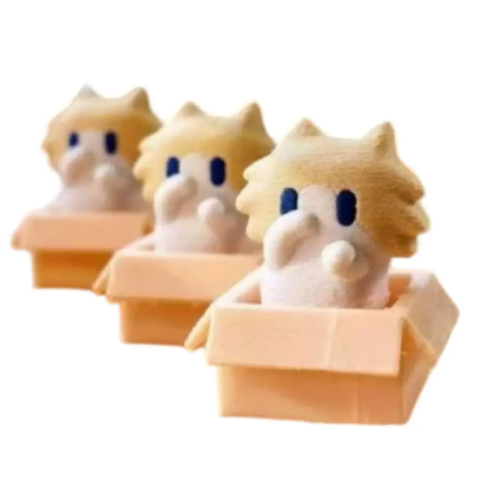 3D Printed Salary Cat Clicker Desktop Ornament Cute Funny Keyboard Fidget Toys Push Button Cartoon Finger Button Clicker