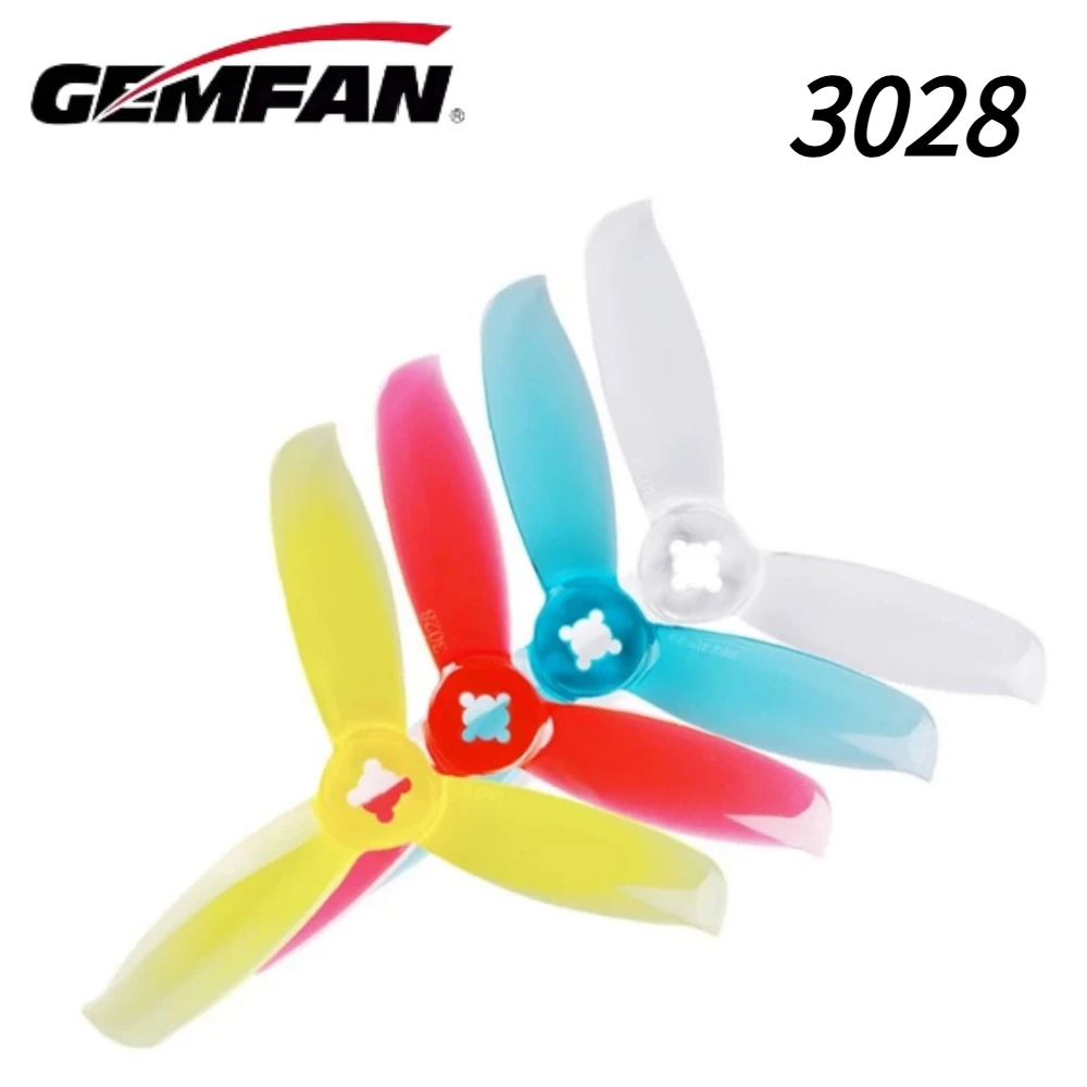 2 Paar/4 Stück GEMFAN Windancer 3028 3 Zoll 3-Blatt PC Propeller CW CCW FPV Propeller Mini-Propeller für 3-Zoll FPV RC Racing Drohne