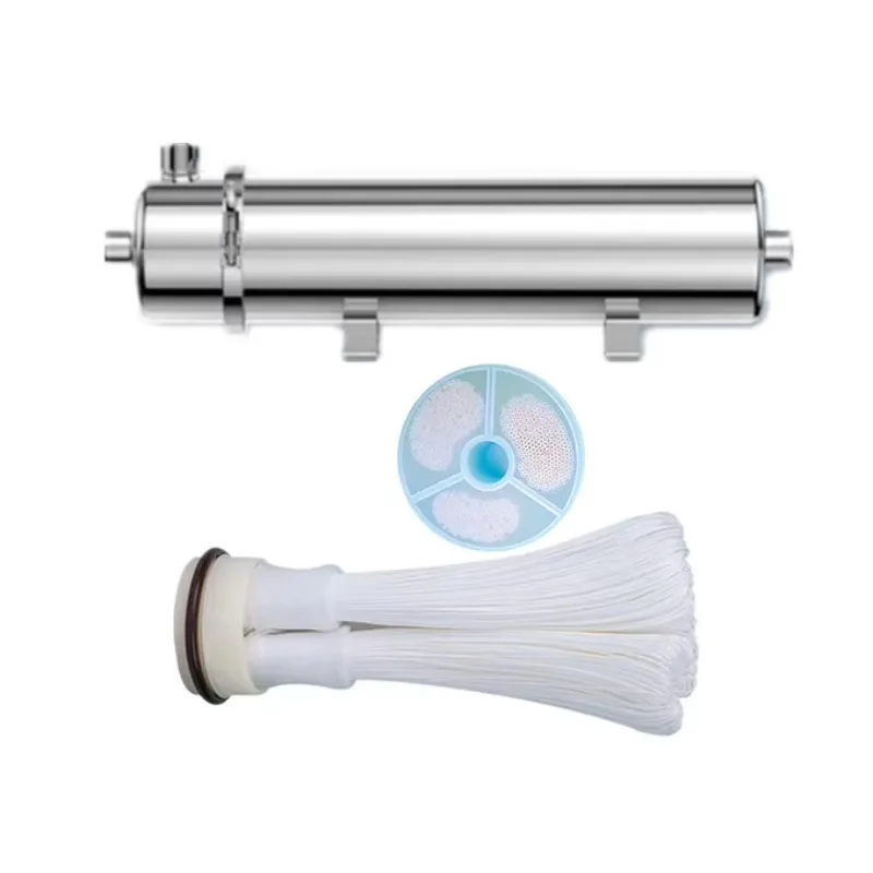 XL2 manual/automatic valve 304SS central ultrafiltration water filtration system, tank-free self-cleaning and washable