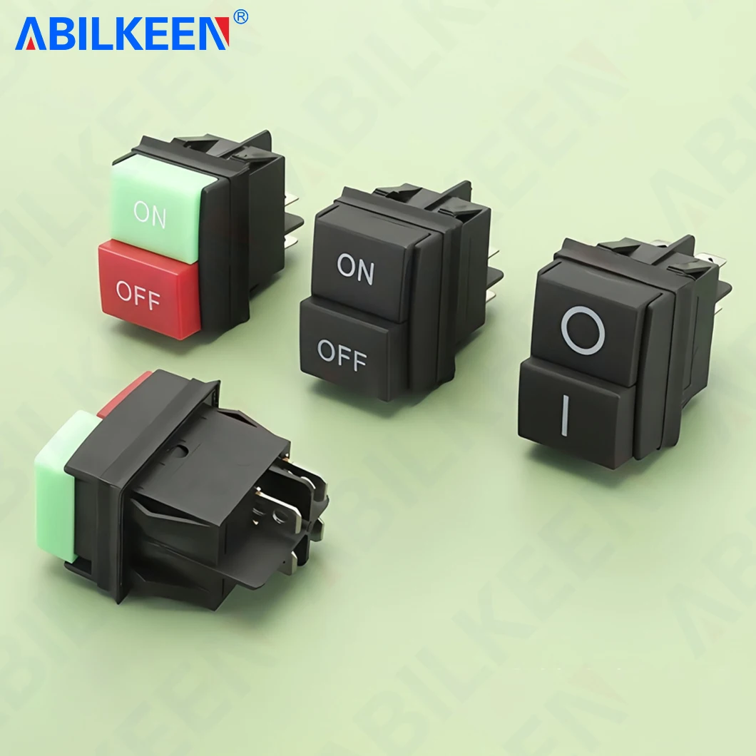 

50 шт./лот, заводская поставка KCD4, двойной кнопочный кулисный переключатель 16A 250 В, машина для очистки, водяной насос, переключатель запуска и остановки давления