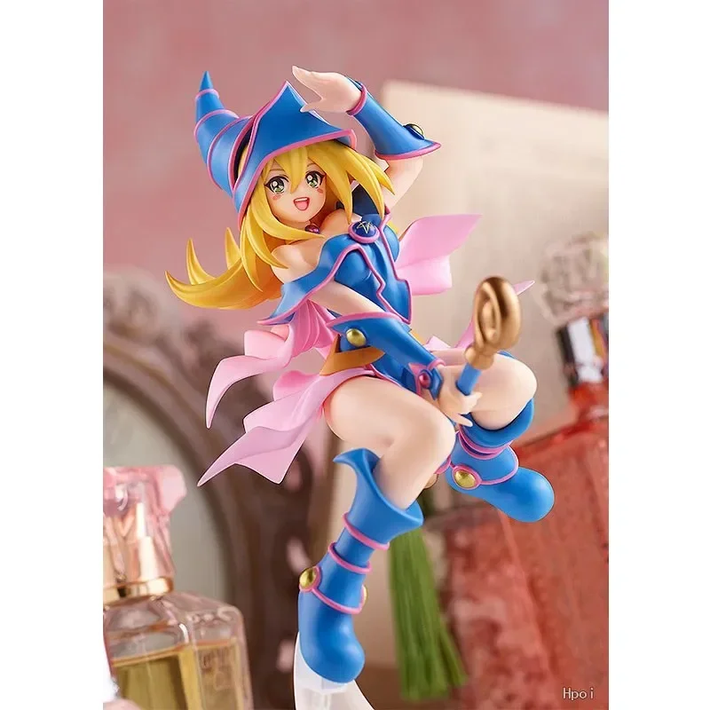21CM Game Karakter Dark Magician Girl Figures Tweedimensionale Meisje Kawaii Goochelaar Pop PVC Gift Speelgoed Collector Japanse poppen