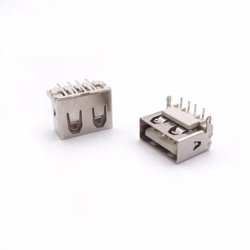 

USB-разъем (гнездо) с коротким корпусом, длина 10.0 мм, USB-разъем (гнездо) с фронтальными/задними контактами, плата-адаптер 6.3/6 H высотой 6 мм