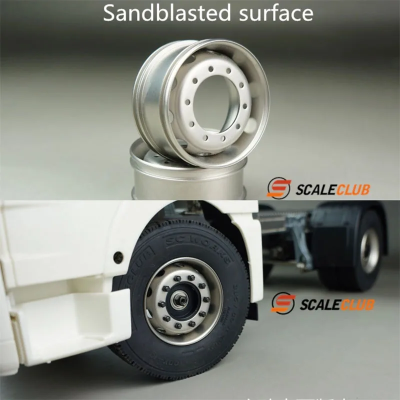 

Scaleclub 1:14 Drag Head Mud Head General Upgrade Metal Rear Hub For Tamiya Rc Truck Trailer Tipper For Scania Man Parts