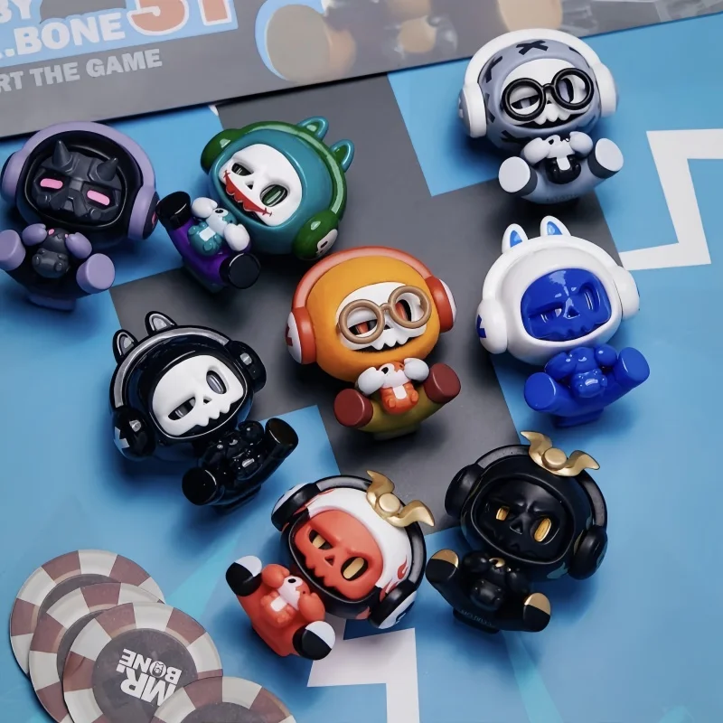 

New Genuine Mr.Bone-Babybone Blind Box Mini Action Figures - Unique Skeleton Design Handmade Trendy Toy Ornament Ideal Gift Boys