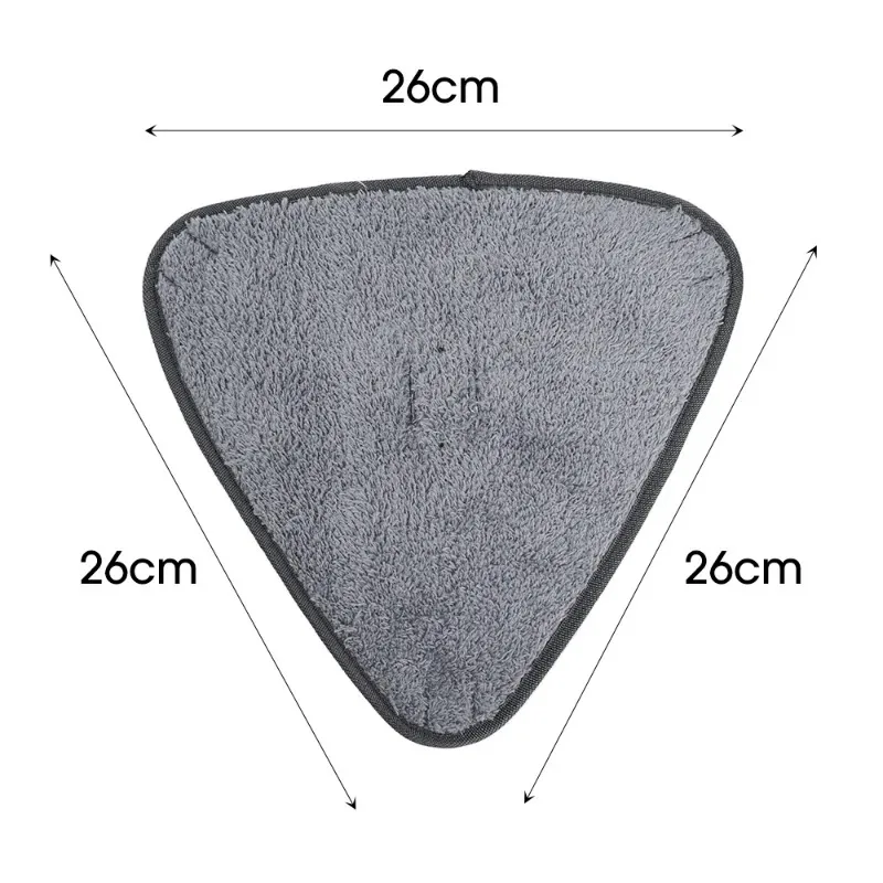 Grandi stracci per spazzare in microfibra per la pulizia del vetro strumento per la pulizia del pavimento panno in microfibra a triangolo cuscinetti