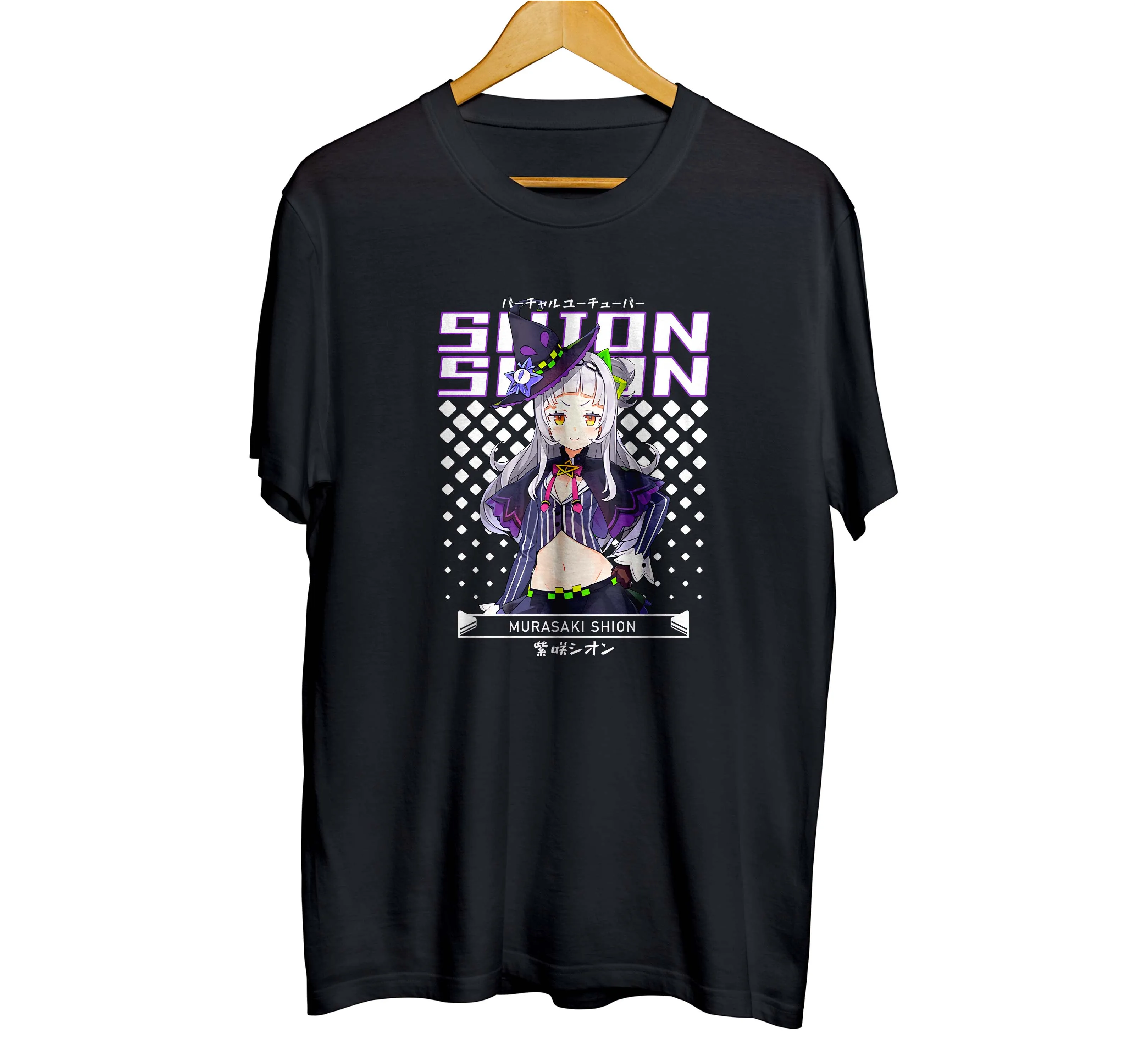 T-shirt distroanime vtuber MURASAKI SHION - HOLOLIVE JPN 100% cotton combed 30s