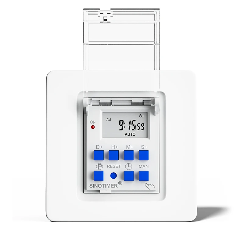 ATM915sH 1 Second Interval Programmable Digital Timer Switch Relay Control Time 7 Days 28 Groups ON OFF Panel Mounted
