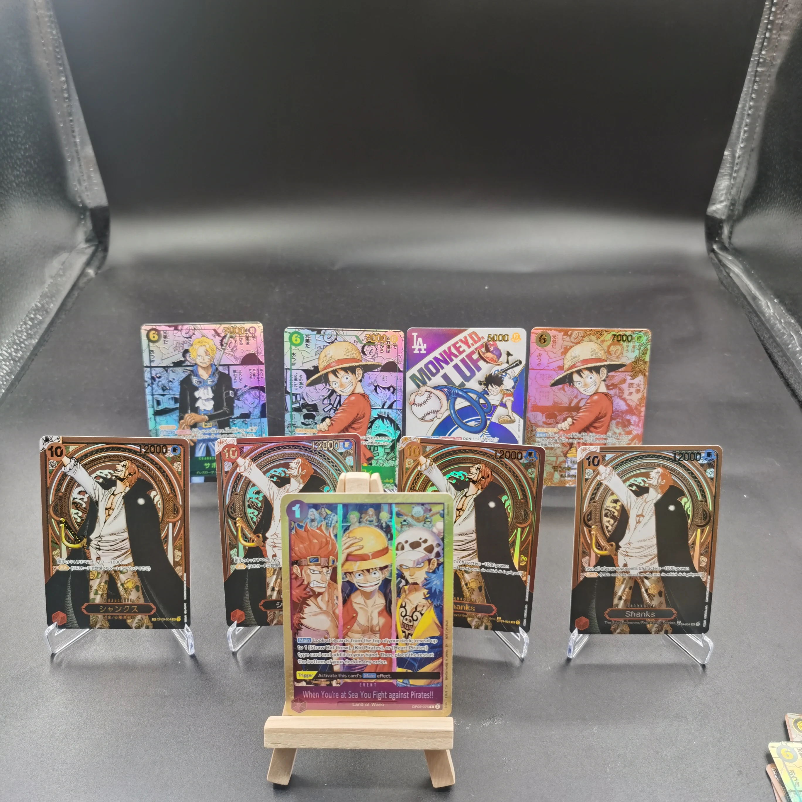 

One Piece high-end Collection Cards Five Elders Shanks Monkey D. Luffy Sabo Diy Self Made Game Anime Cards Hot Stamping Process