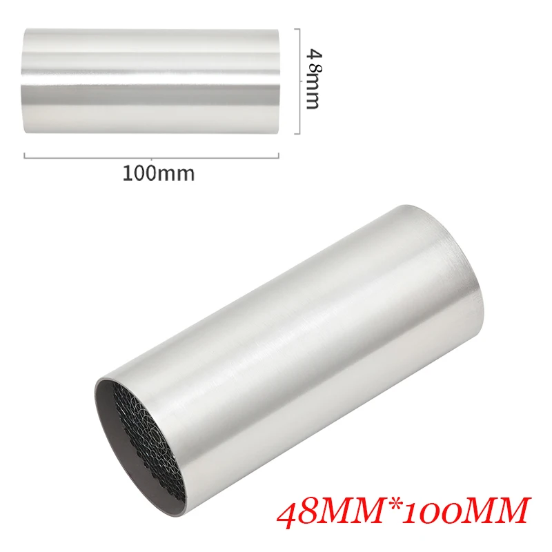 Universal Motorcycle 35/42/48//53MM Catalyst DB Killer for Motorcycle Full System Exhaust Muffler Silencer Noise Sound Eliminato image 3