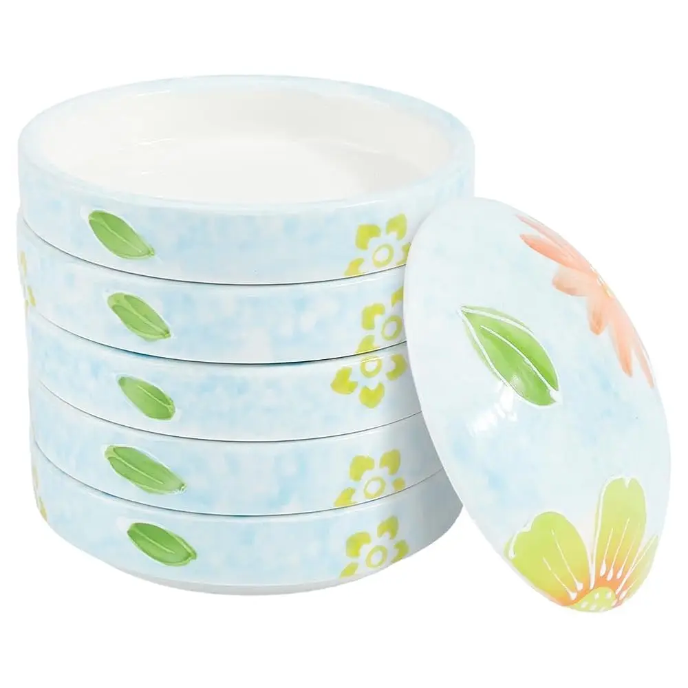 

Пятислойная керамическая палитра для смешивания акварели, штабелируемая, круглая, фарфоровая, для пигментов