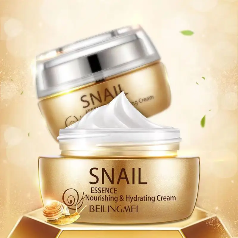 50G Snail Essence ครีมบำรุงผิวหน้า Moisturizing Oil Control กระจ่างใส Tender Face Lighten ขาวนุ่ม Repair Skin Care