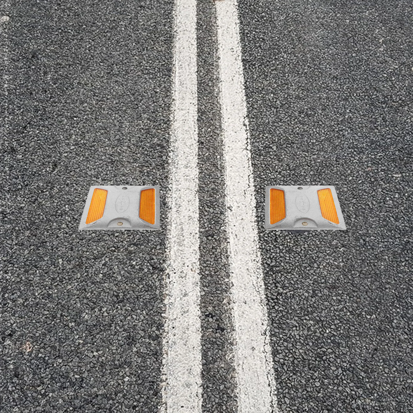 2pcs Reflectors For Driveway Durable Road Reflectors High Visibility Safety Markers For Parking Lots Sidewalks Street Crossings