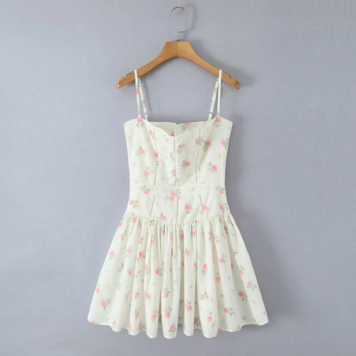 Jenny & Dave-vestido de verano para mujer, vestido francés Retro con tirantes y estampado Floral, ropa de mujer, Vestidos de fiesta ajustados