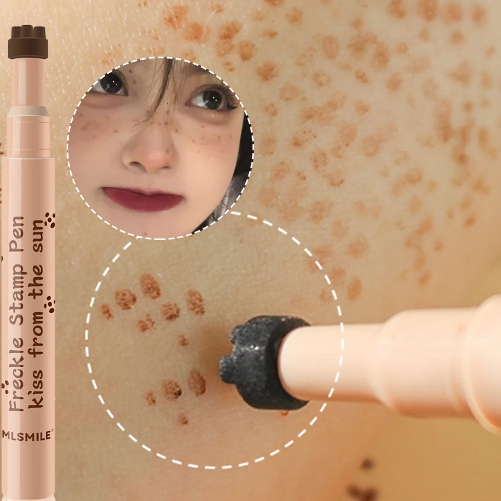 Lichtgewicht Natuurlijke Simulatie Sproet Pen Waterdichte Natuurlijke Simulatie Nep Spot Make-Up Tool Blijvende Gezicht Stempel Sproet Potlood