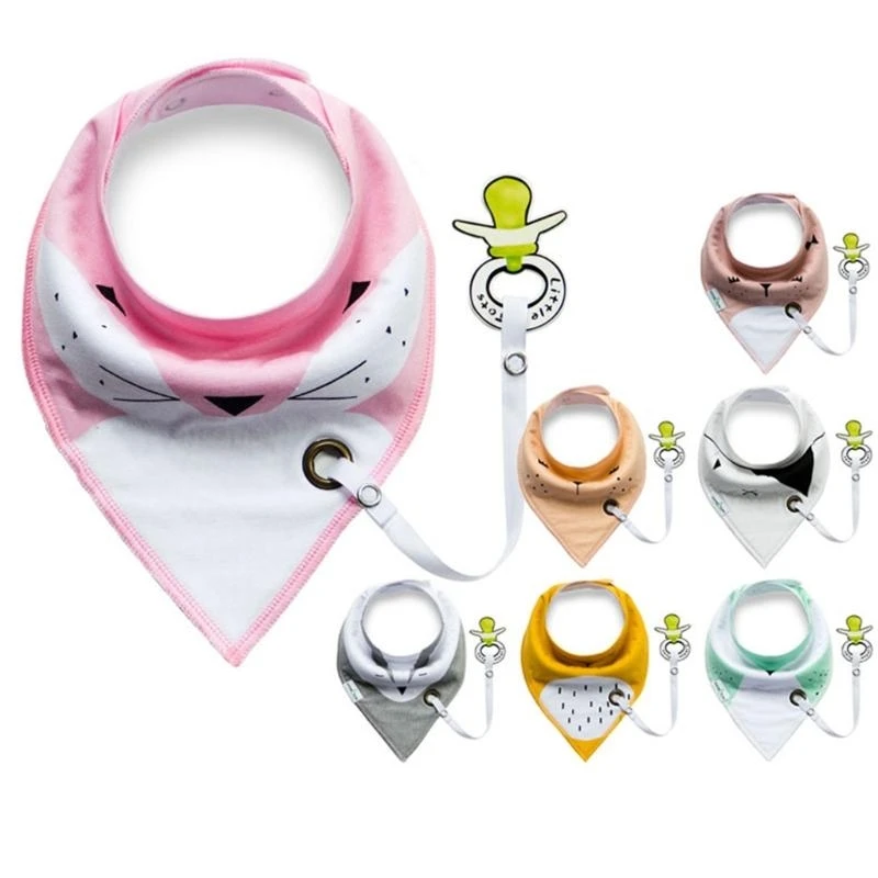 

M76C Double-Layer Baby Bibs Triangular Infant Saliva Towel Triangles Scarf Bibs Drool Bibs for Toddler Soft Cotton Sca