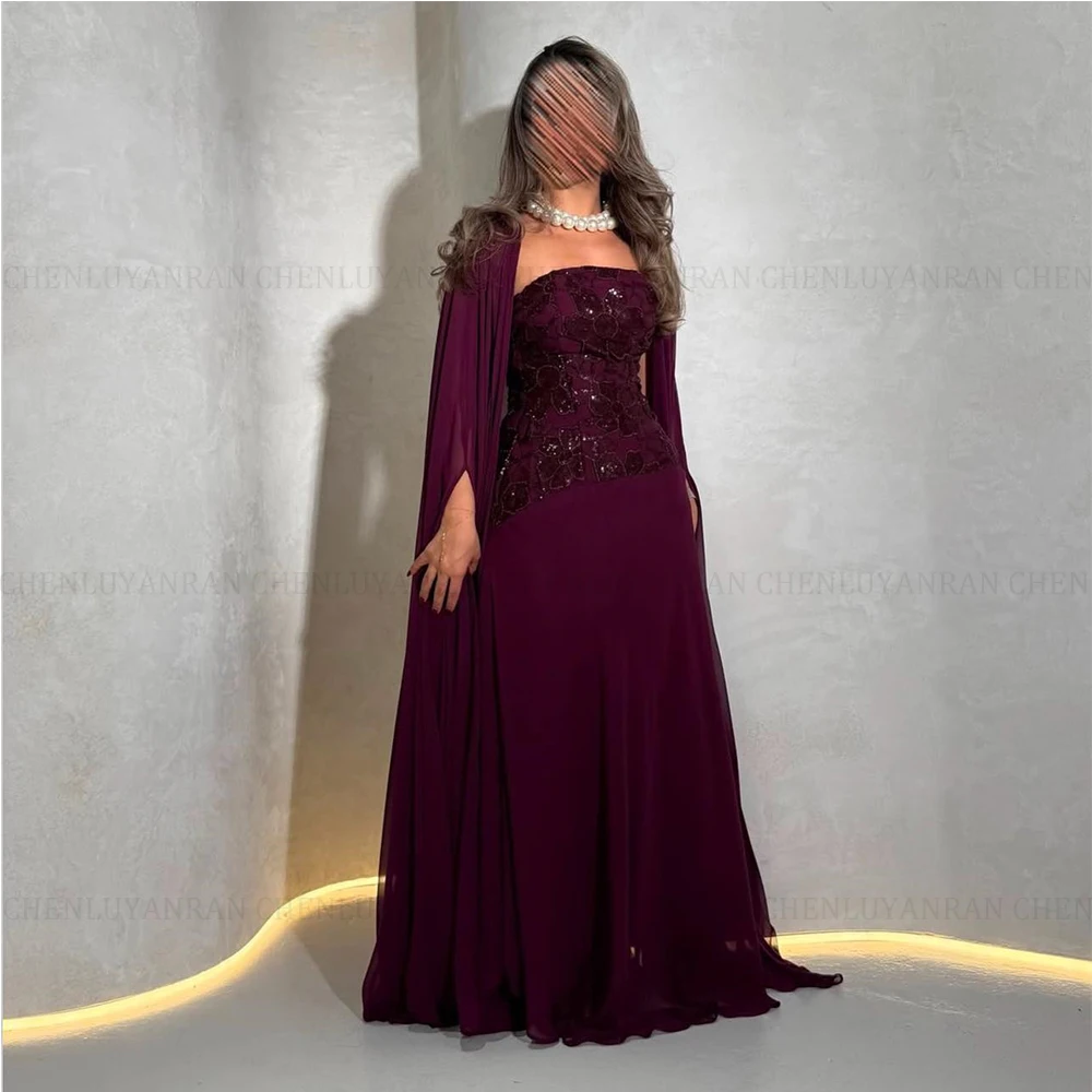 

MOLISA индивидуальное шифоновое вечернее платье трапециевидной формы в Саудовской Аравии, накидка с блестками, вечернее платье для выпускного вечера, женское вечернее платье в Дубае 2025